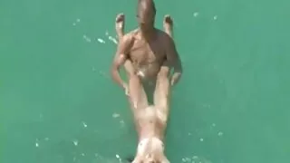 Slim blonde gloriously fucked by a man in the ass and not only